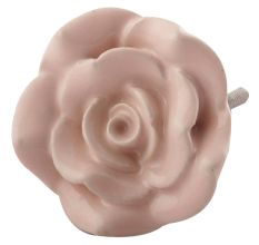 Baby Pink Rose Ceramic Flower Wardrobe Knobs Online